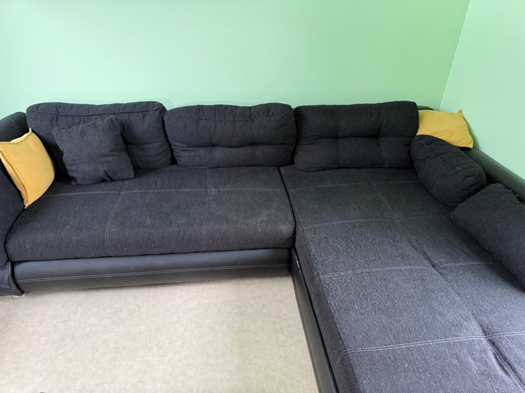 Salon longchair te koop, Huis en Inrichting, Zetels | Zetels, Gebruikt, Hoekbank, Vierpersoons of meer, Stof, Ophalen