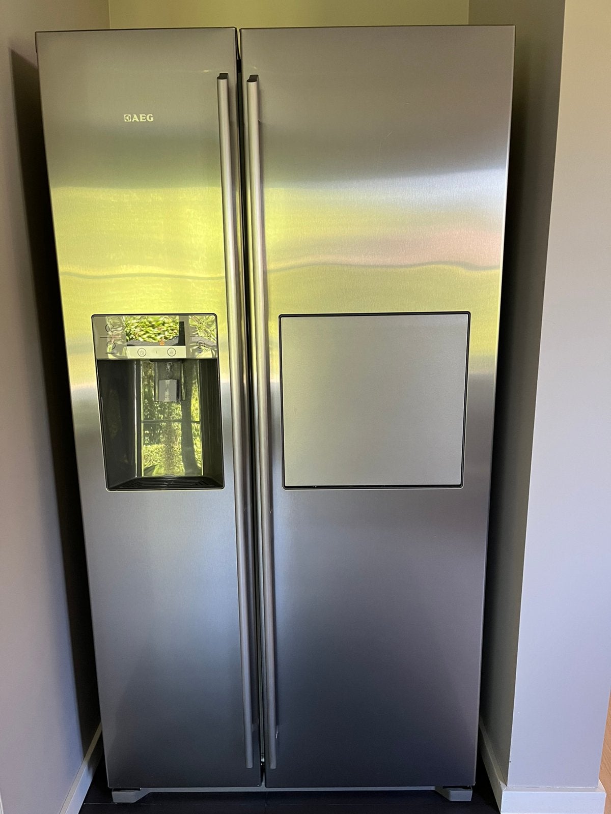 Frigo américain AEG, Elektronische apparatuur, Koelkasten en IJskasten, Ophalen, Gebruikt, 200 liter of meer, 60 cm of meer