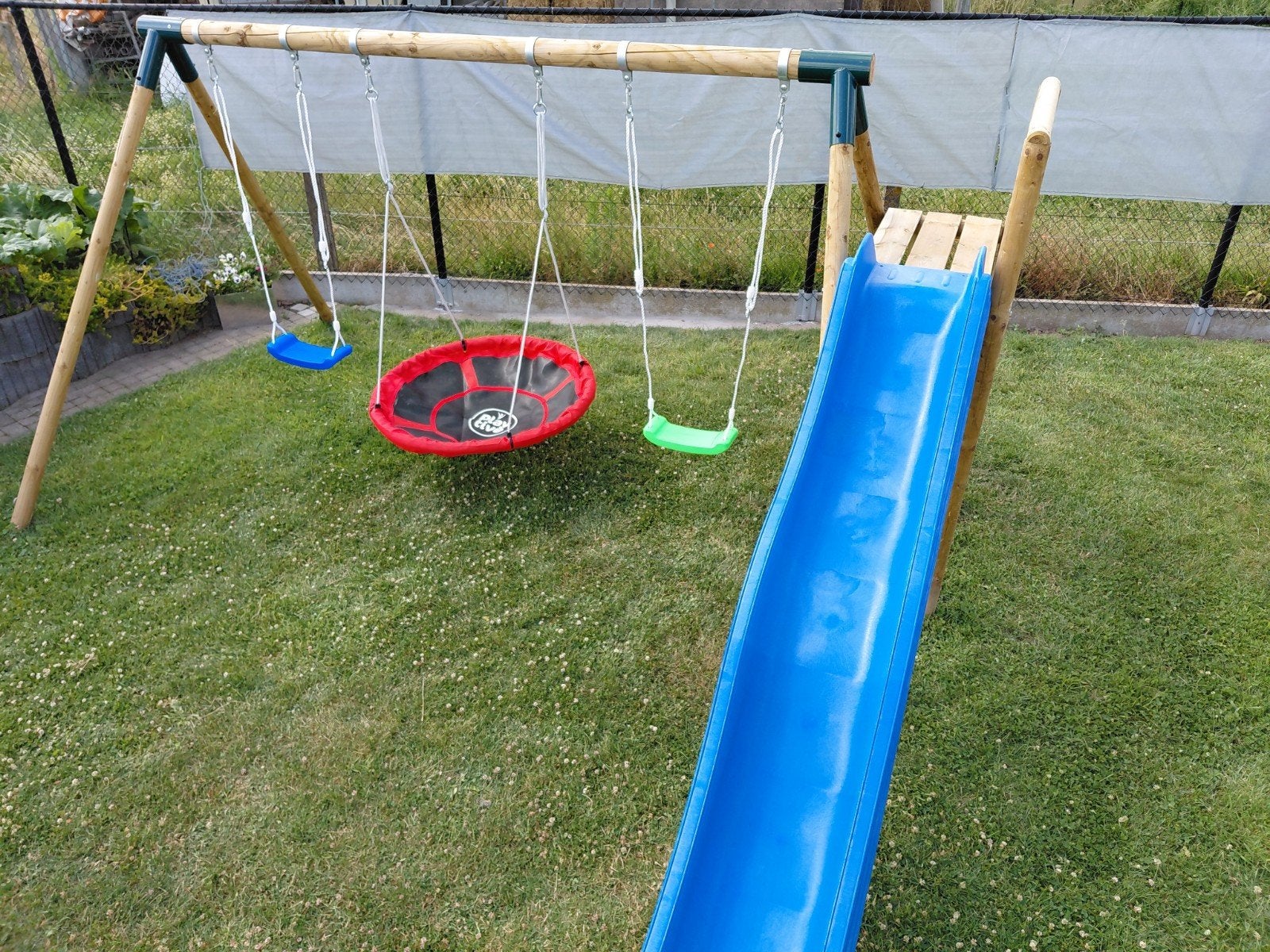 Schommel speeltoren als nieuw, Kinderen en Baby's, Speelgoed | Buiten | Speeltoestellen, Ophalen, Schommel