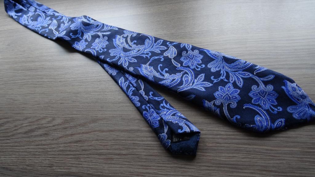 HERENDAS "LUCA FRANZINI" 100% ZIJDE, LUCA FRANZINI, Blauw, Ophalen of Verzenden, Zo goed als nieuw
