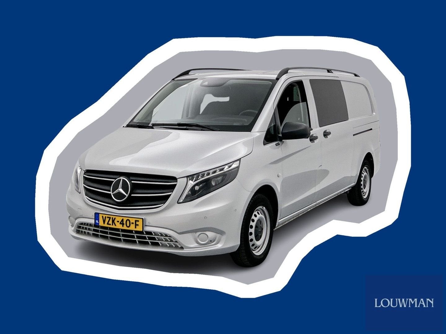 Mercedes-Benz Vito 114 CDI Extra Lang Dubbele Cabine Schuifd, Auto's, Automaat, Mercedes-Benz, Bedrijf, Diesel
