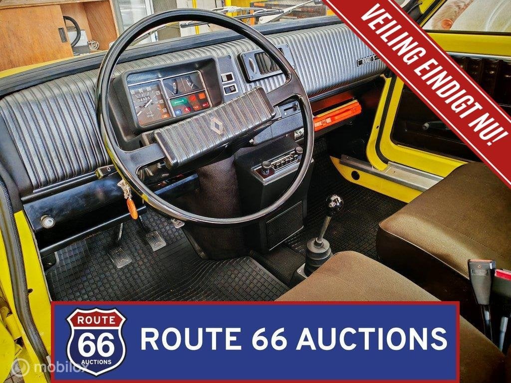 Renault 5 TL | 1974 | Route 66 Auctions, Auto's, Renault, Zwart, Bedrijf, Handgeschakeld