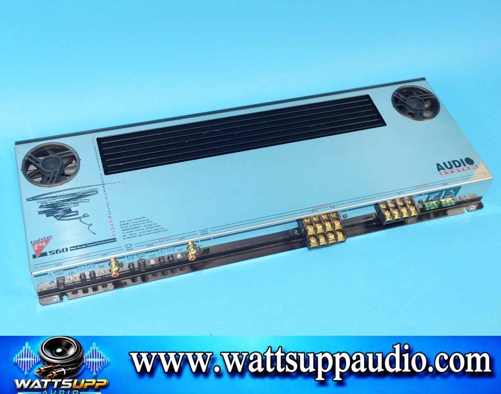 Audio System Twister F4-560 4 kanaals versterker / Chrome, Ophalen of Verzenden, Gebruikt
