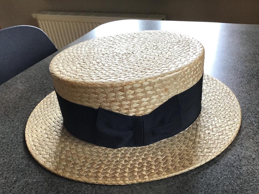 Chapeau de paille ancien pour homme taille 6/59., Enlèvement, 58 ou 59 cm (L, 7¼ ou ⅜ pouces), Charlwood hads, Chapeau