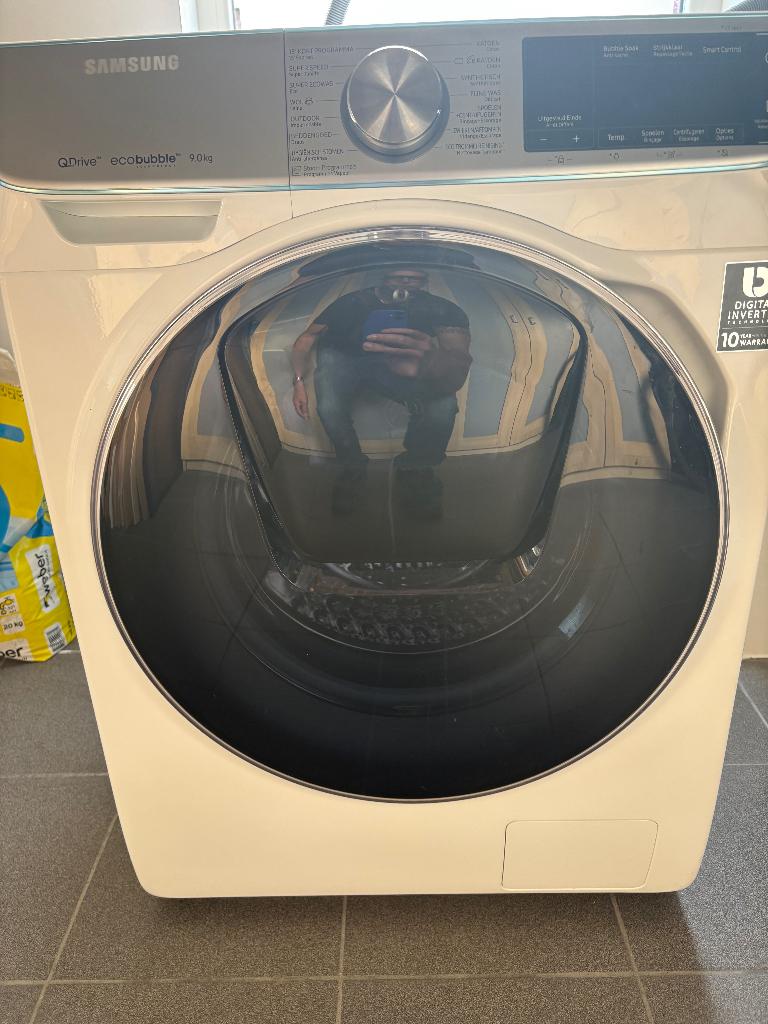 wasmachine samsung 9kg 1600 toeren, Elektronische apparatuur, Wasmachines, Gebruikt, 1600 toeren of meer, Ophalen