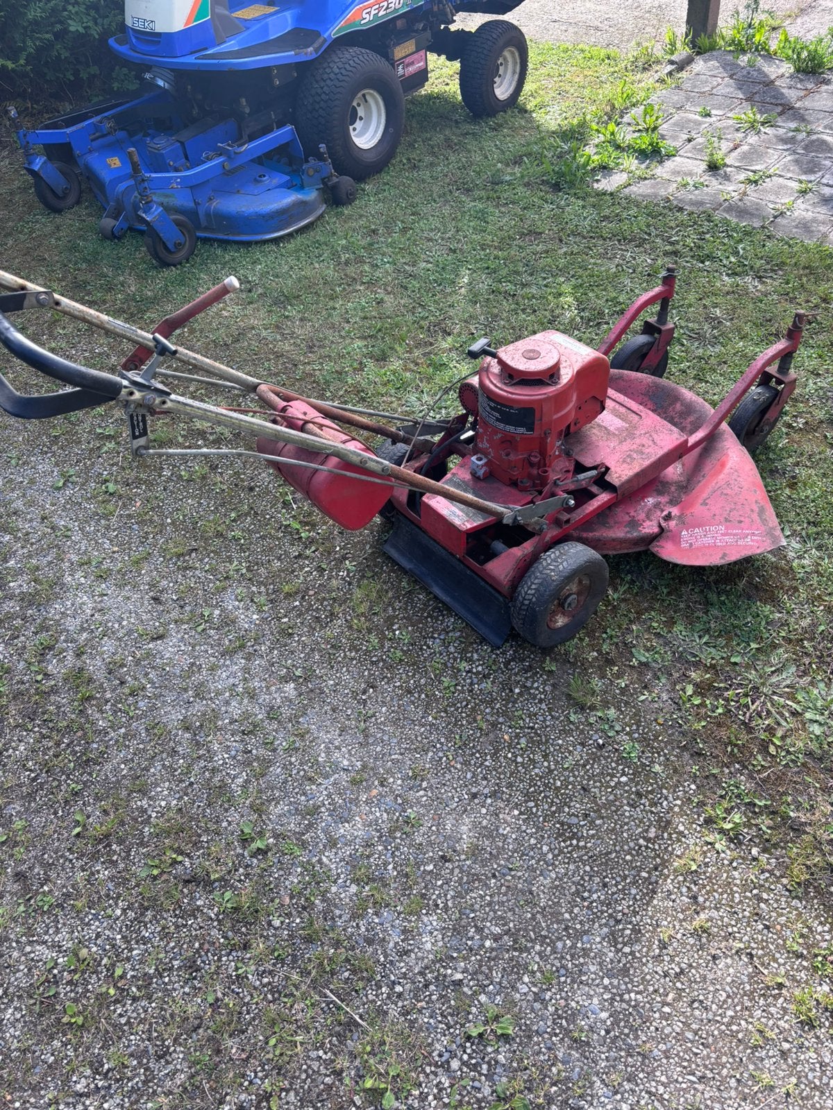 Toro bezine ruwterreinmaaier, Tuin en Terras, Grasmaaiers, Ophalen, Cirkelmaaier, Gebruikt, Versnellingen