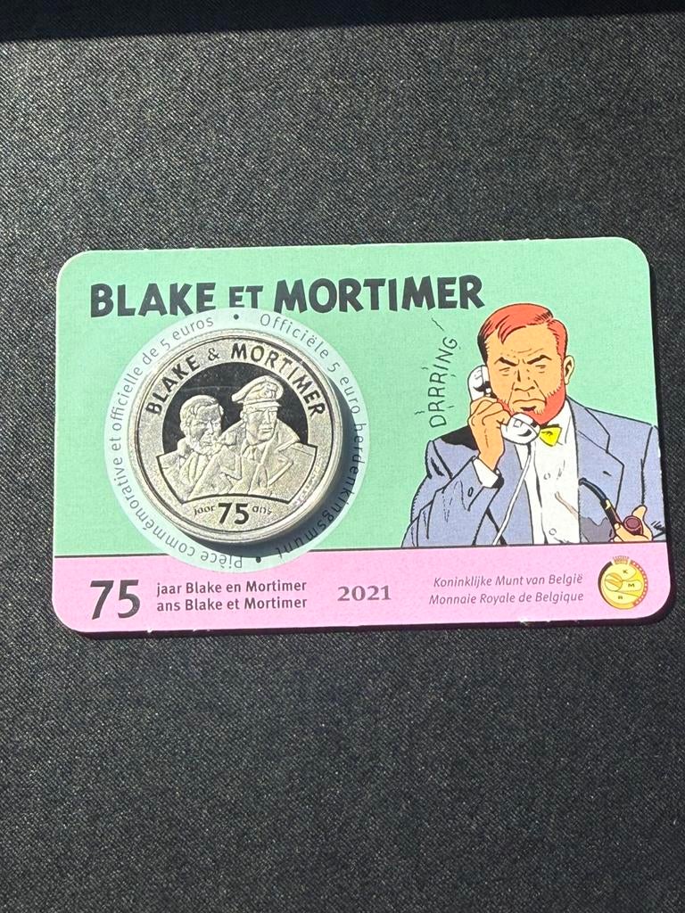 Coincard 5€ Blake & Mortimer 2021 België, Timbres & Monnaies, Enlèvement ou Envoi, Belgique, 5 euros, Série