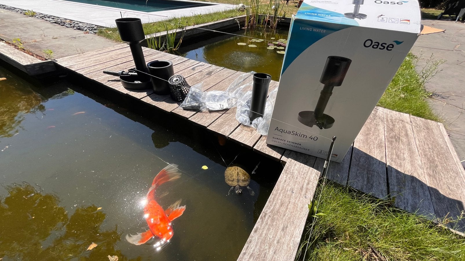 Skimmer de bassin Oase Aquaskim 40, Ophalen, Zo goed als nieuw