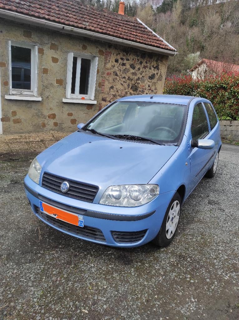 FIAT PUNTO 1.2 ES, Auto's, Stof, Blauw, Handgeschakeld, Grijs