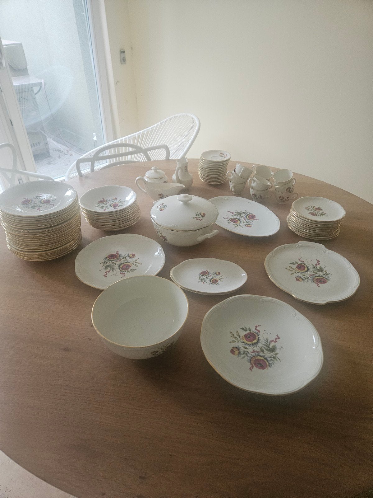 Gien large vintage service, Antiek en Kunst, Antiek | Servies compleet, Ophalen
