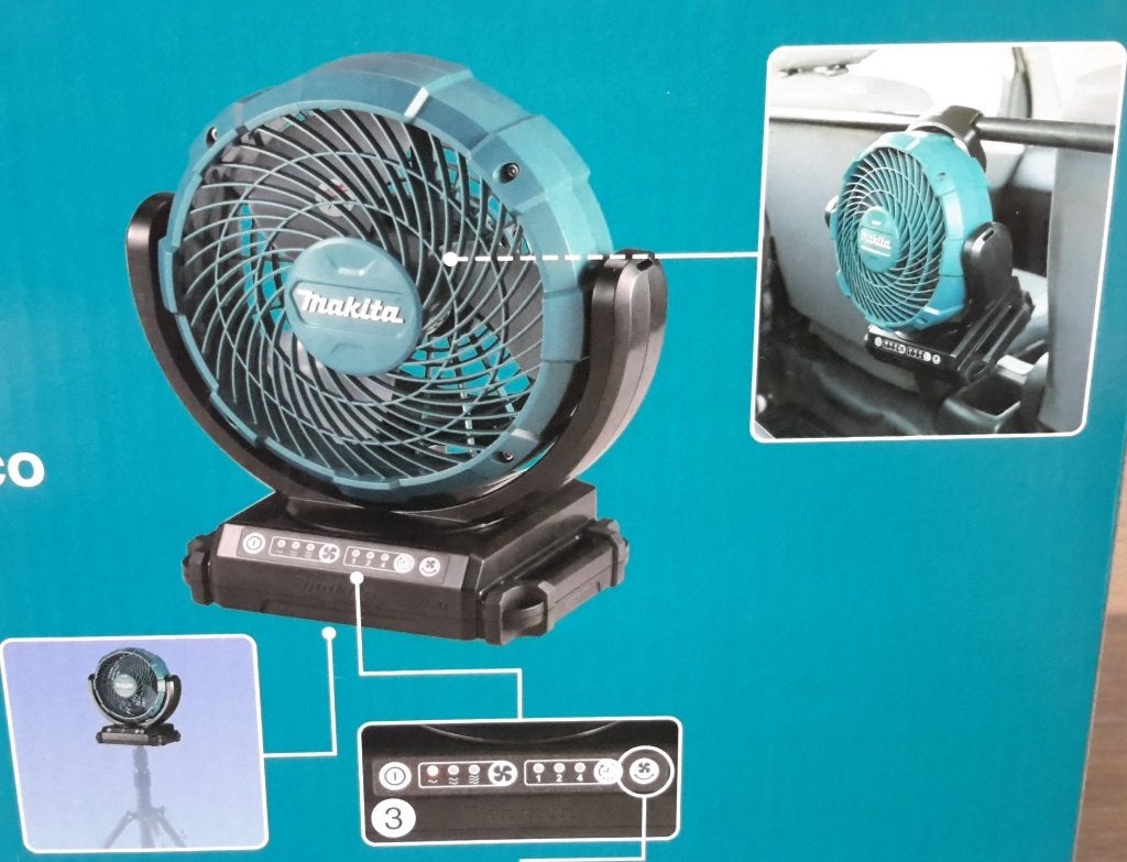 Makita tafelventilator 12V ( NIEUW ), Ophalen of Verzenden, Nieuw, Ventilator