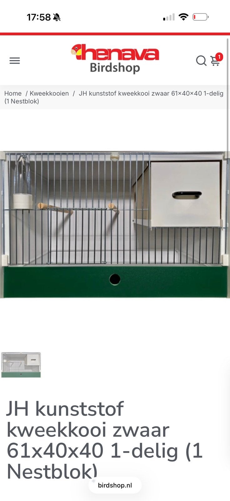 Gezocht heesakkers kweekooien 60cm met parkietennest, Dieren en Toebehoren, Ophalen, Zo goed als nieuw