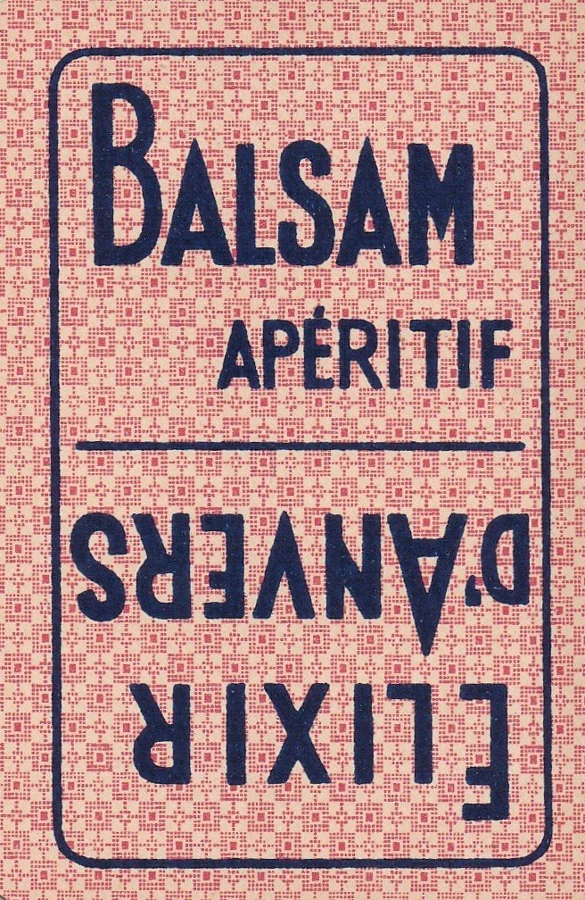 L 8 / S K BALSAM  APERITIF ELIXIR D ANVERS, Verzamelen, Ophalen of Verzenden, Nieuw, Speelkaart(en)