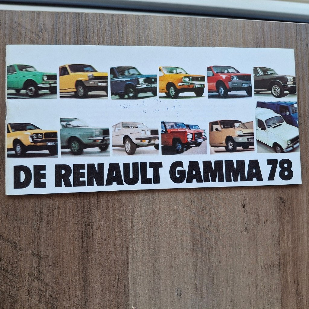 DE RENAULT GAMMA 78, Boeken, Auto's | Folders en Tijdschriften, Ophalen of Verzenden, Nieuw, Renault