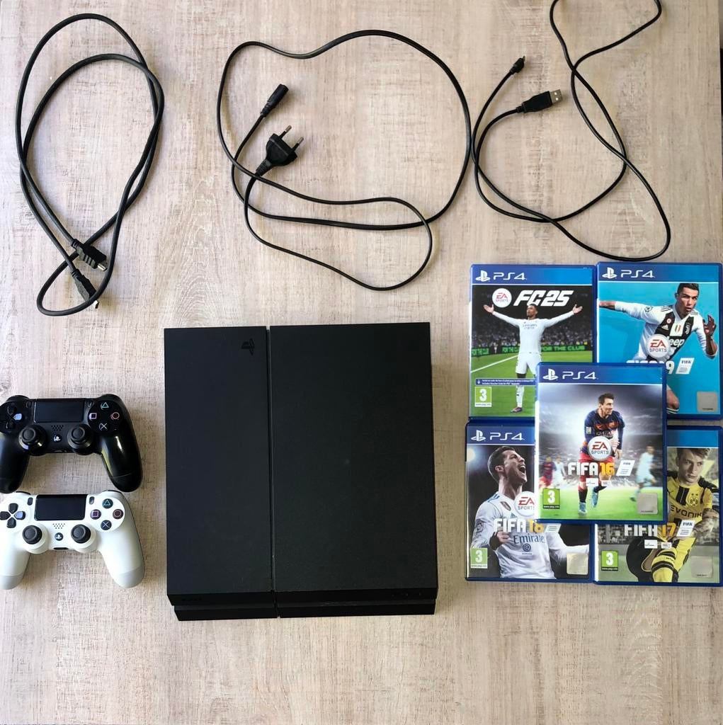 Playstation 4 Slim 500GB, Games en Spelcomputers, Ophalen, Met 2 controllers, Slim, 500 GB