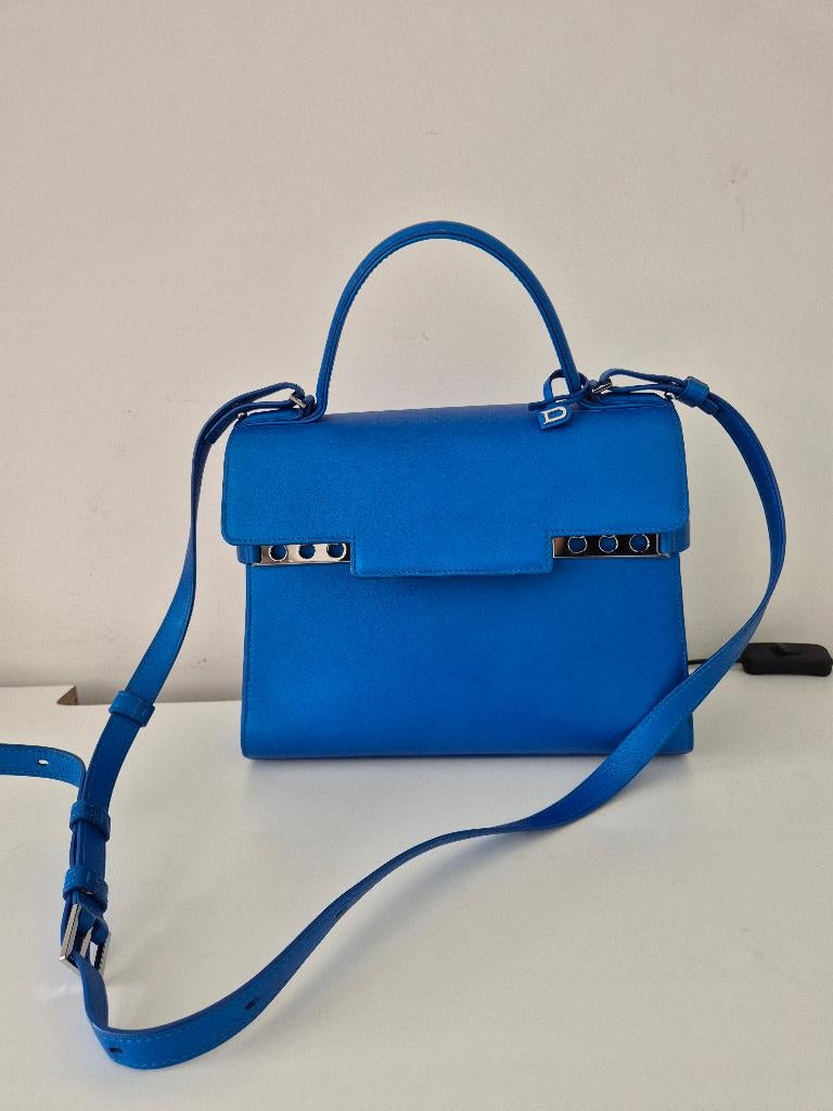 Delvaux Tempête, Ophalen, Zo goed als nieuw, Blauw, Handtas