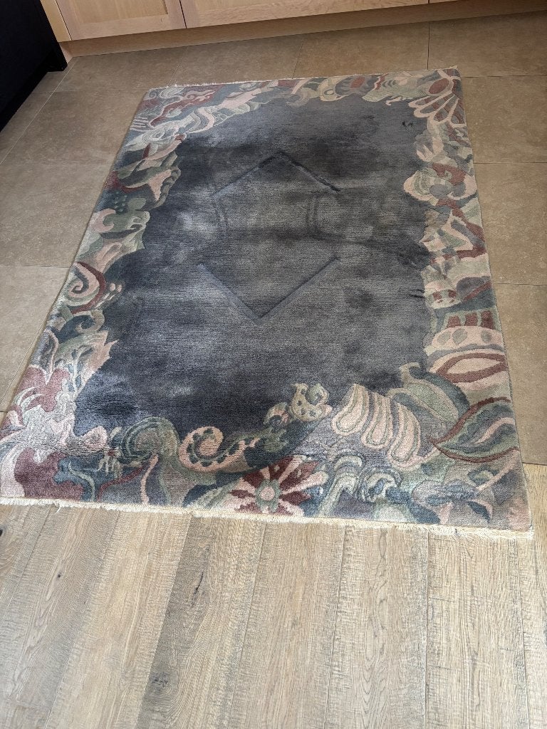 Vloerkleed, Maison & Meubles, 200 cm ou plus, Bleu, 100 à 150 cm, Enlèvement