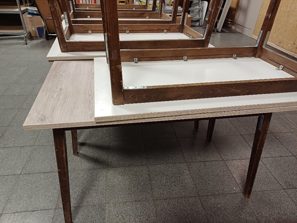 tafels, Huis en Inrichting, Tafels | Eettafels, Ophalen, Gebruikt, 100 tot 150 cm, 50 tot 100 cm