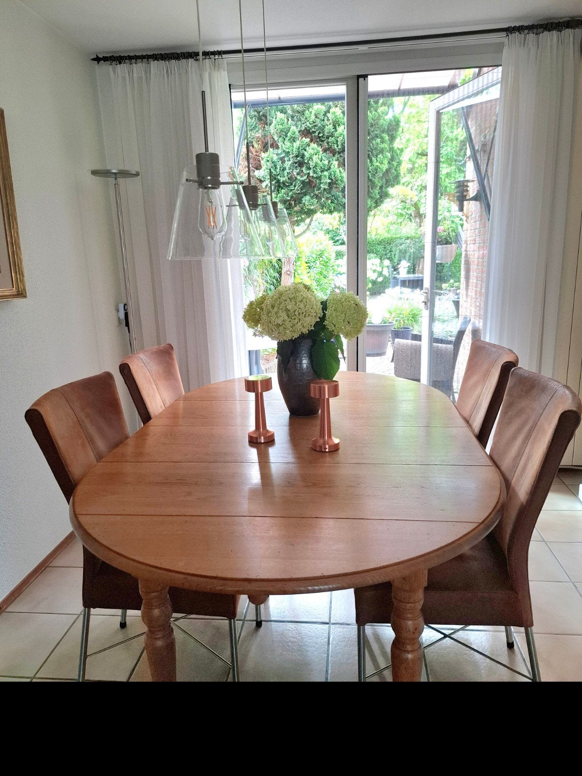 Eetkamerset en 2 fauteuils, Enlèvement, Utilisé, 4 à 6 chaises