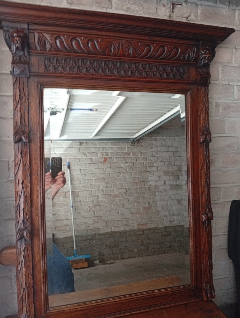 Miroir de trumeau  de style Néo-Renaissance / Henri II,, Enlèvement