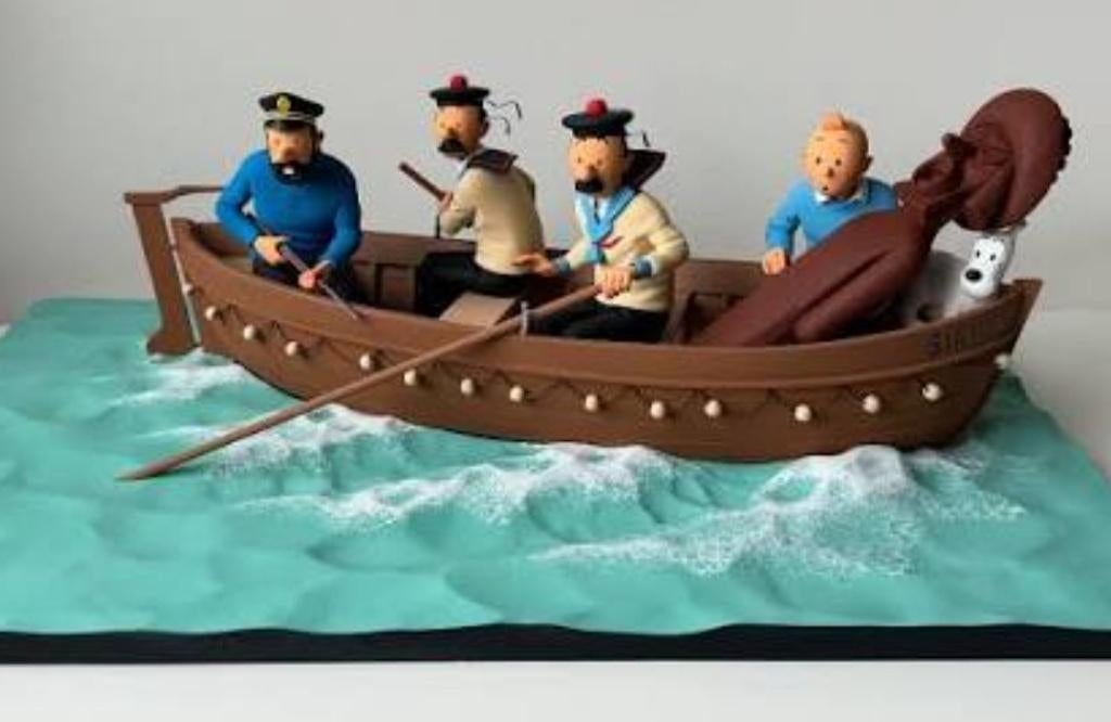 La Chaloupe du Sirius - figurine Fariboles, Enlèvement, Tintin, Comme neuf, Statue ou Figurine