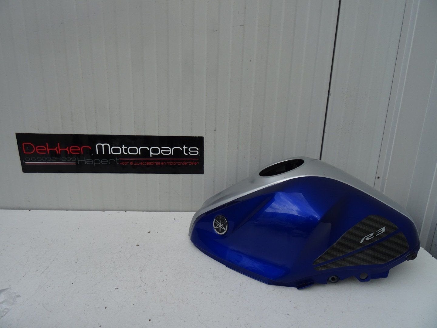 Tankkap / Tank Cover Yamaha YZF R3 2014-2015-2016 Blauw, Gebruikt, -, -, Ophalen of Verzenden