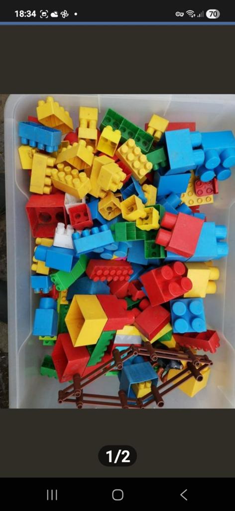 Lot méga blocs et Lego, Kinderen en Baby's, Speelgoed | Bouwstenen, Ophalen, Gebruikt, Overige merken