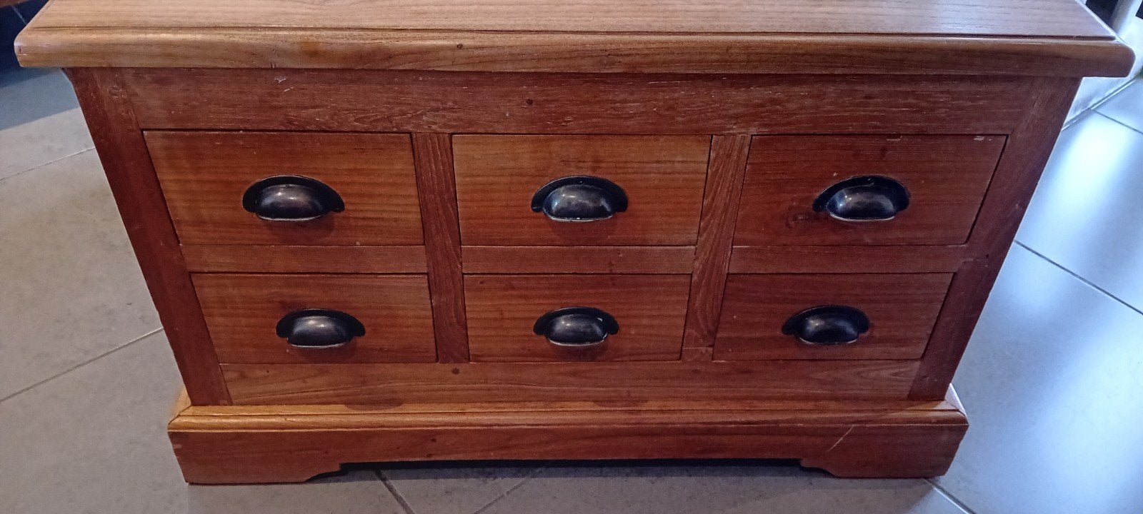 Teak Salontafel, Huis en Inrichting, Tafels | Salontafels, Ophalen, Gebruikt, 50 tot 100 cm, 50 tot 100 cm