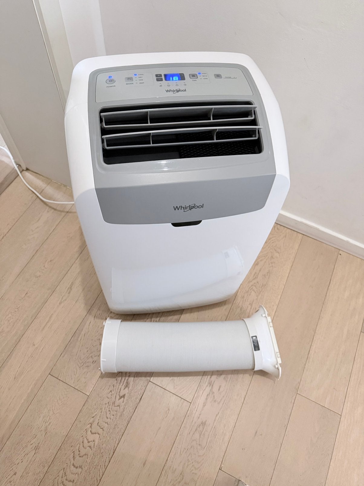 Mobiele airco van whirlpool, Electroménager, Climatiseurs, Enlèvement, Comme neuf, Climatiseur mobile, Télécommande