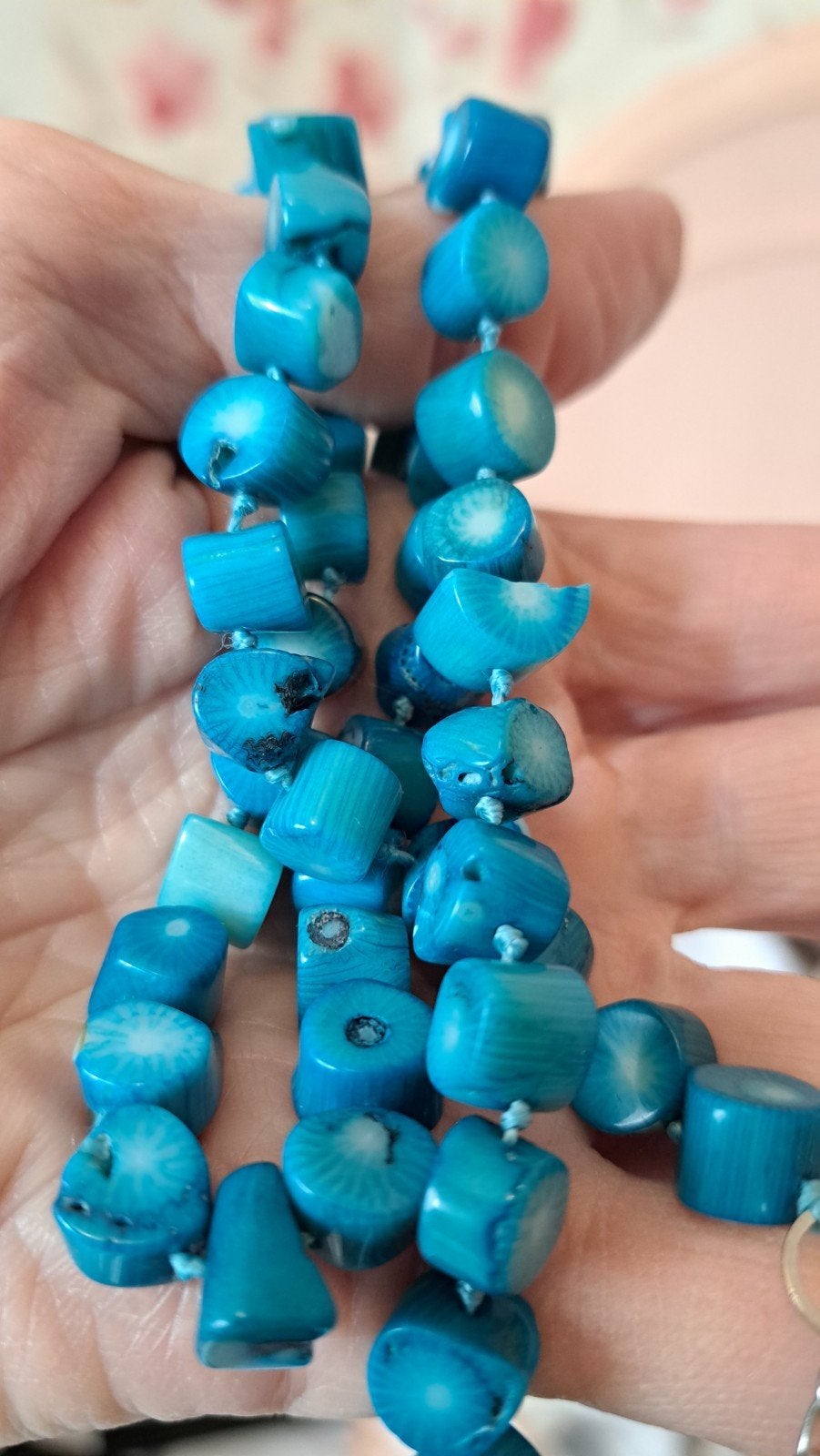 Colier ancienne antiquités  turquoise vrai, Enlèvement ou Envoi