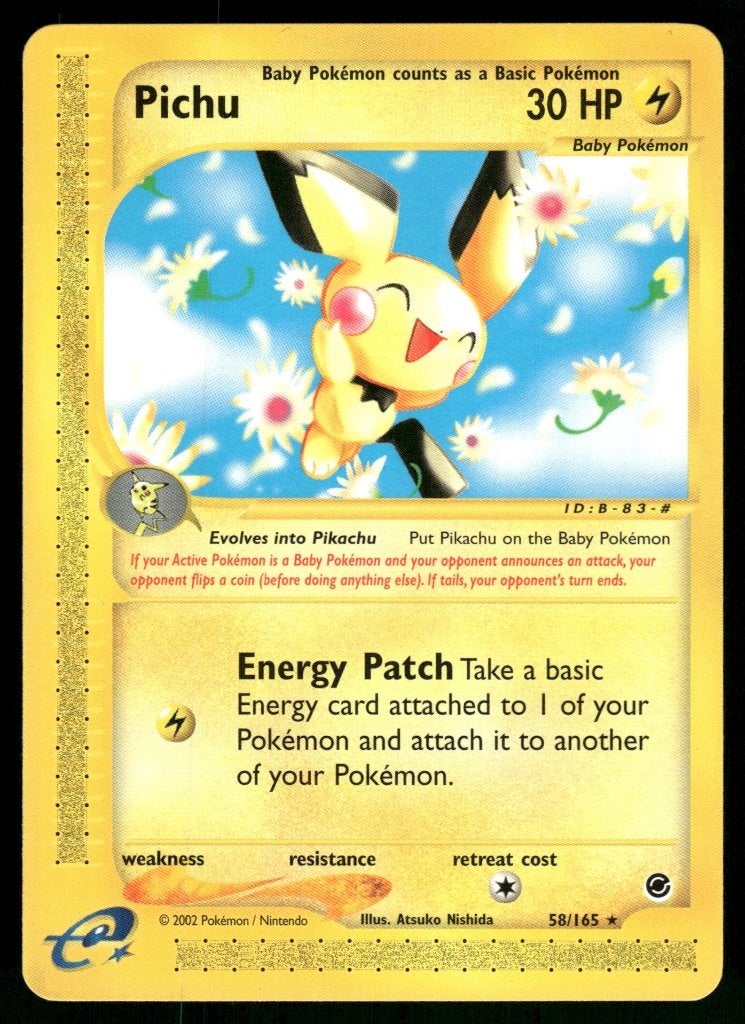 Pichu 58/165 - Expedition Base Set (NM), Hobby en Vrije tijd, Verzamelkaartspellen | Pokémon, Verzenden, Gebruikt