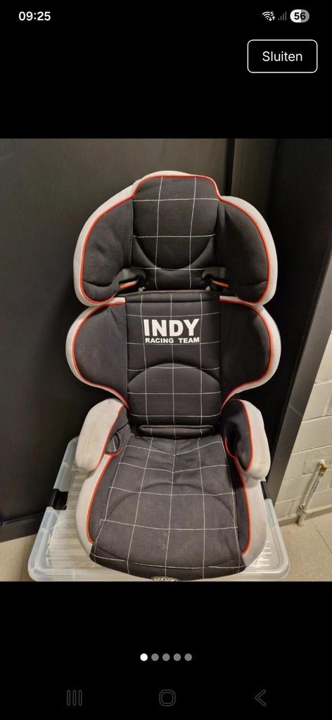 Autostoel in 2 stukken, merk Jane,  Indy Racing Team, Ophalen, Autogordel