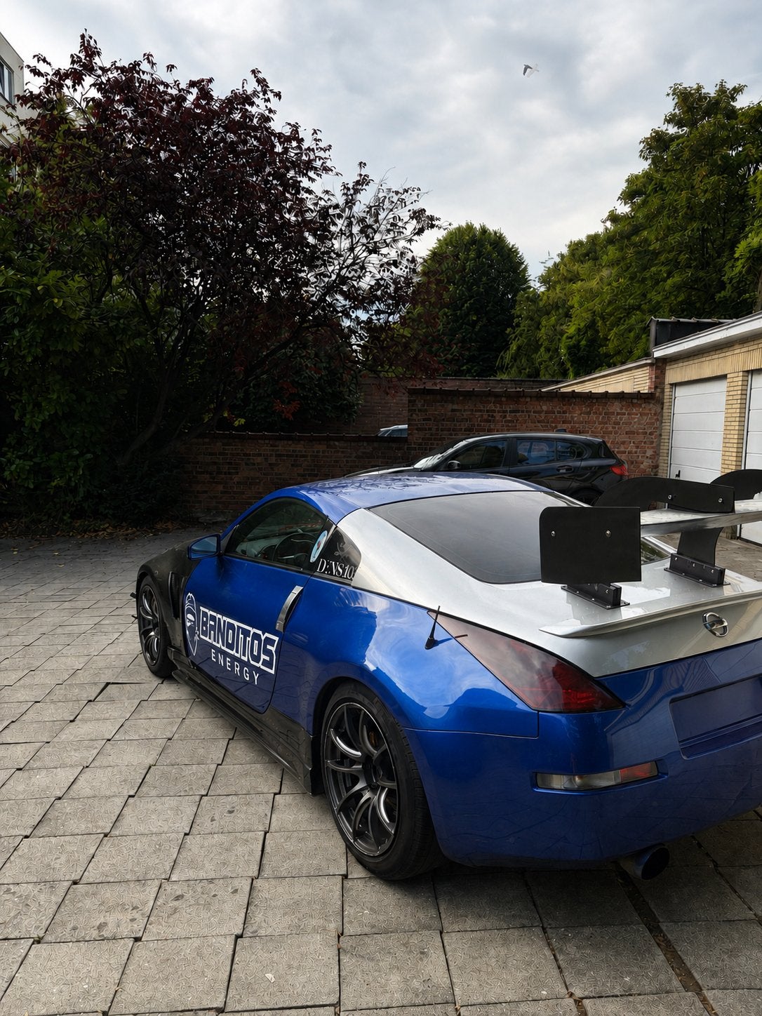 Nissan 350Z, Auto's, 350Z, Zwart, Blauw, Leder