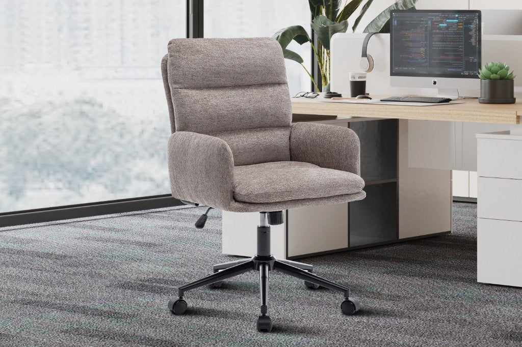 Nieuw bureaustoel beige grijs bruin 120 euro per stuk., Ophalen, Nieuw, Beige, Bureaustoel