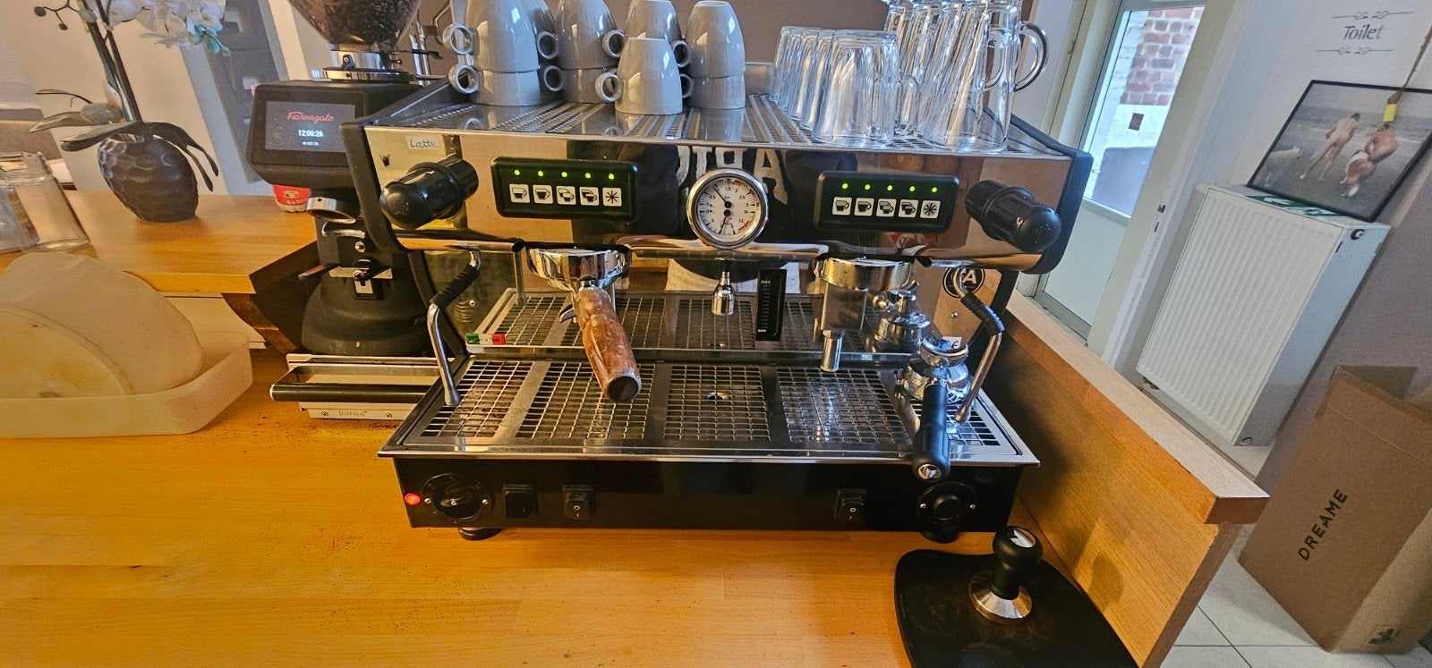 professioneel koffiemachine 2kop halfautomaat, Elektronische apparatuur, Ophalen, Koffiemachine