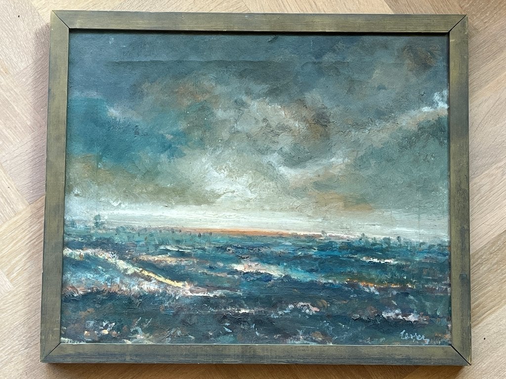 zeegezicht Floris JESPERS, Antiek en Kunst, Ophalen, Olieverf, Overig onderwerp