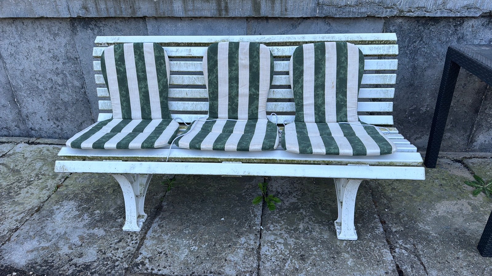 Degelijke en comfortabele tuinbank  PVC/kunststof., Tuin en Terras, Ophalen, Gebruikt, Kunststof