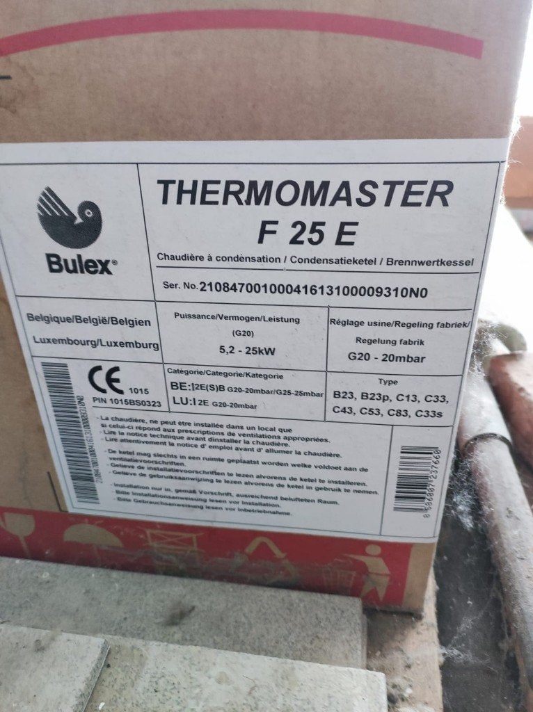 Bulex Thermomaster F25 E – 25 kW – nieuw in doos, Doe-het-zelf en Bouw, Chauffageketels en Boilers, Ophalen, Nieuw