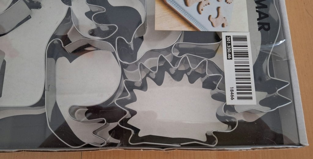 Nieuwe metalen koekjesvormpjes met bosdieren van Ikea., Ophalen of Verzenden, Nieuw, Taarten, Bakvorm