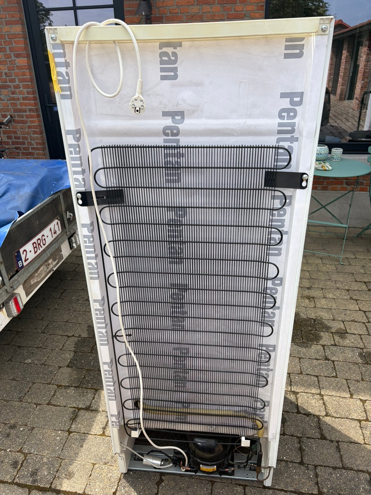 Grote ijskast + Grote diepvriezer voor garage of tuinhuis, Elektronische apparatuur, Koelkasten en IJskasten, Ophalen, Gebruikt