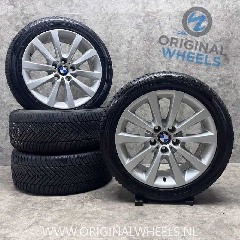 18 inch originele velgen + all season banden BMW 5 serie, Autos : Pièces & Accessoires, Pneus et Jantes, 245 mm, 4 Saisons, -