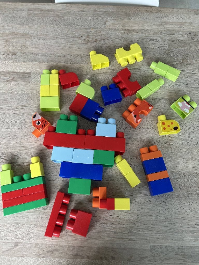 Speelblokken / bouwblokken plastiek, Ophalen, Gebruikt, Overige merken