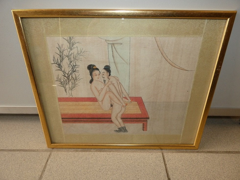 Dessin érotique chinois., Enlèvement ou Envoi, Dessin, Signé