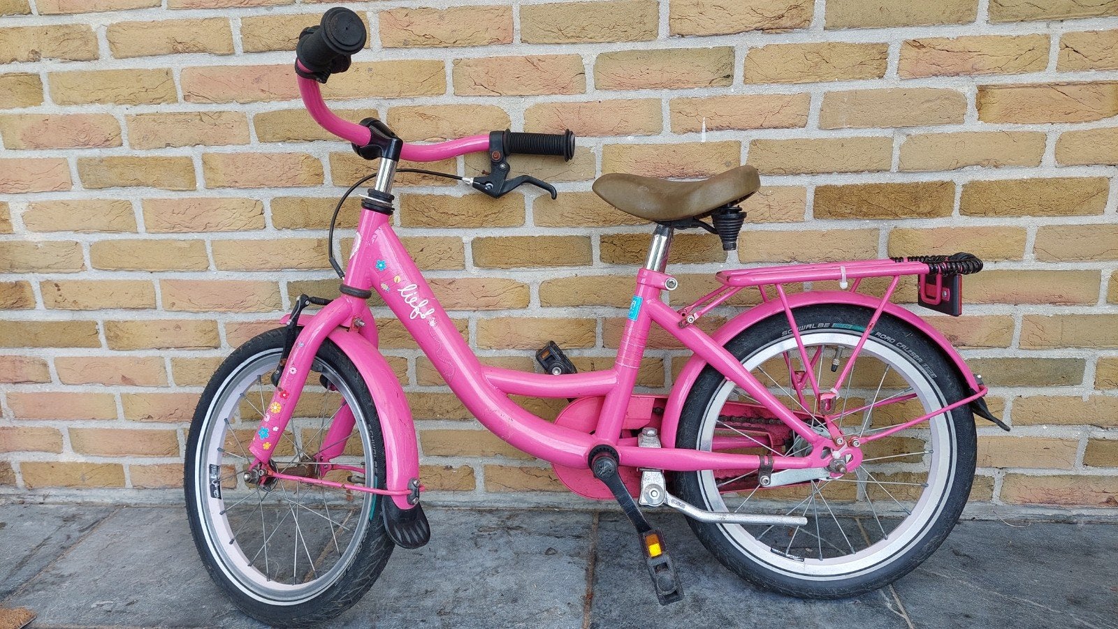 16 inch kinderfiets - roze meisjesfiets, Vélos & Vélomoteurs, Enlèvement, 16 pouces
