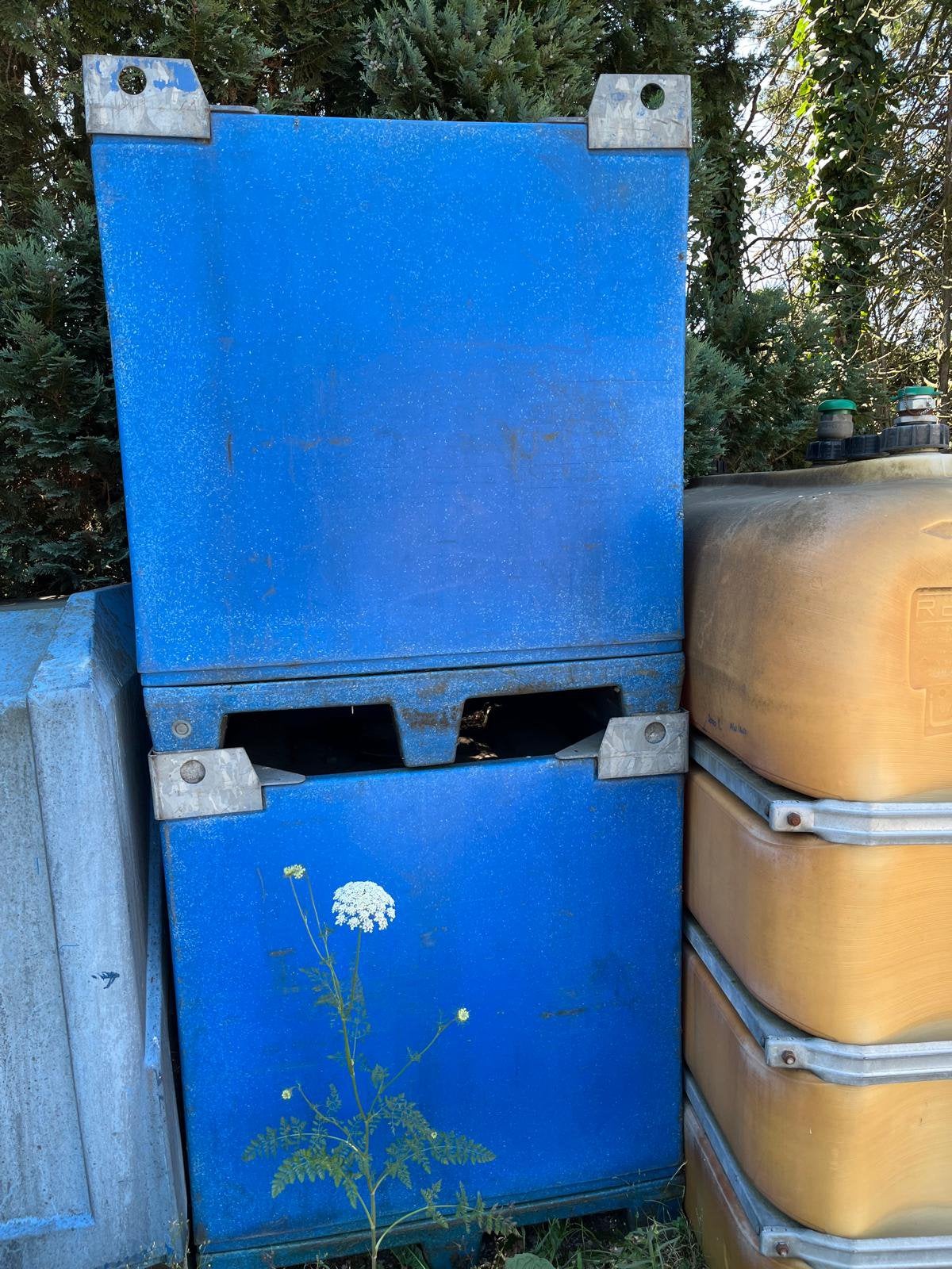 Dubbelwandige tonnen, Doe-het-zelf en Bouw, Ophalen, Gebruikt