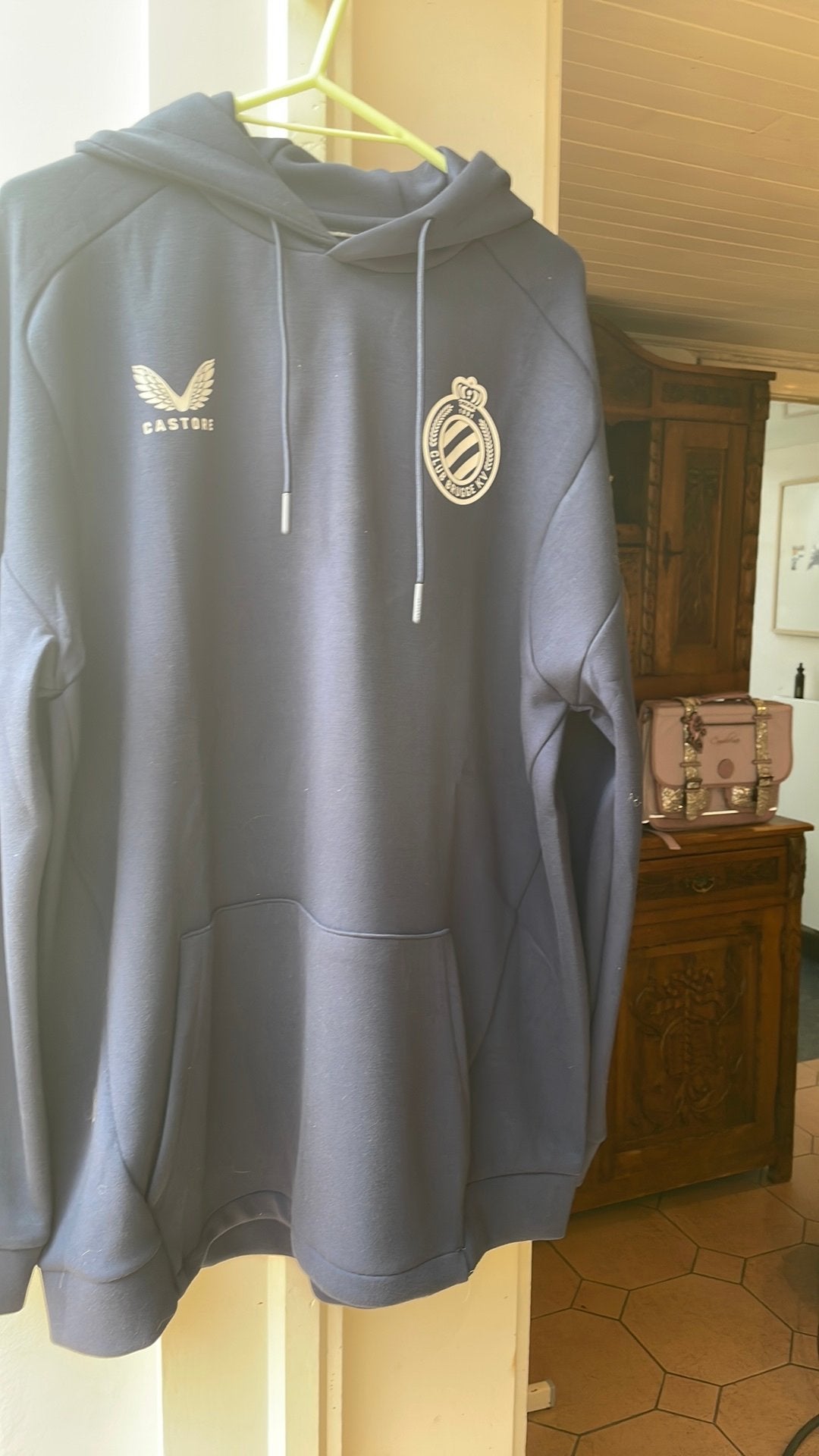 Blauwe sweater met kap club brugge m. Small, Ophalen of Verzenden, Nieuw