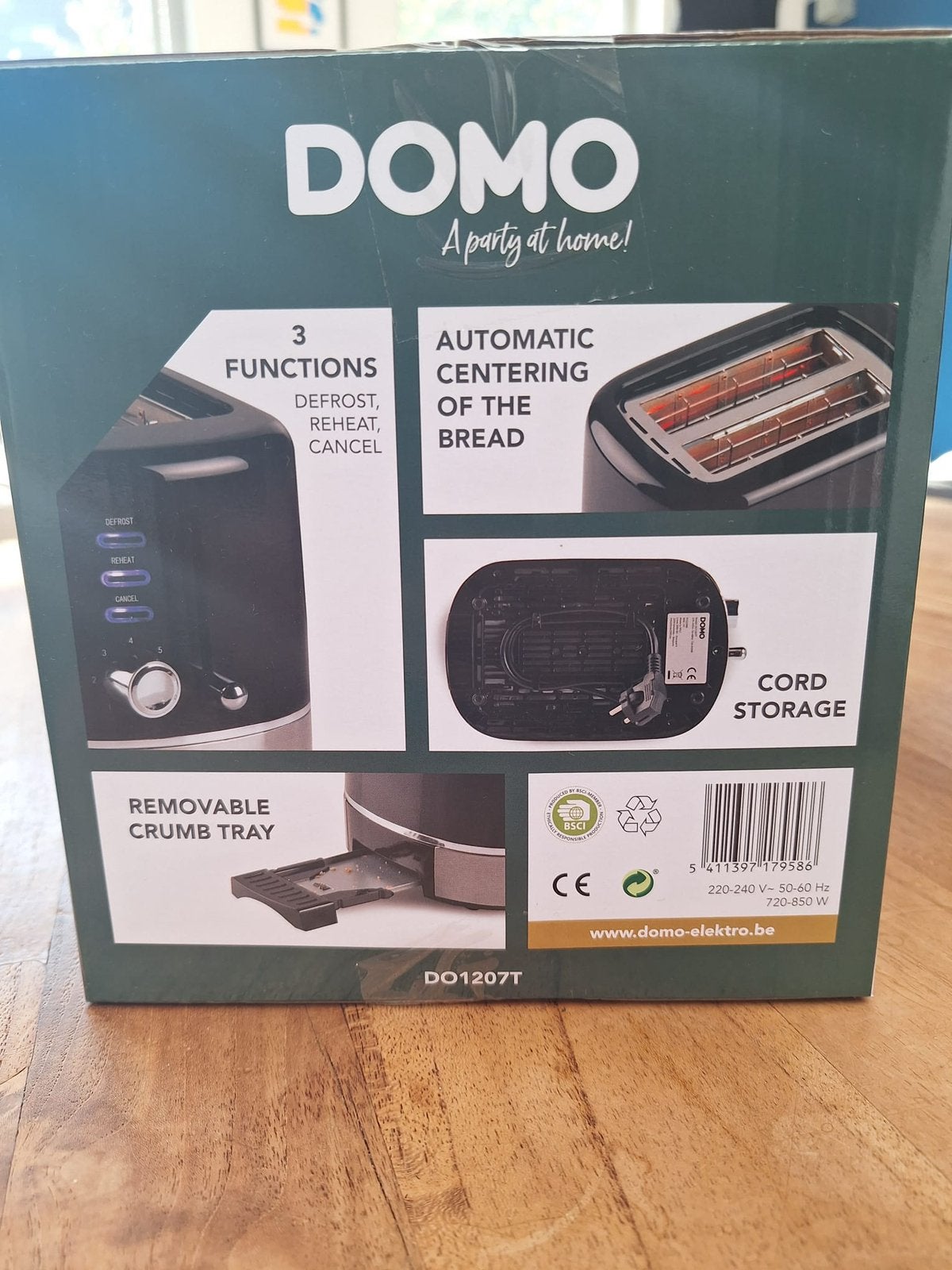 GRILLE-PAIN DOMO (NOUVEAU), Electroménager, Enlèvement, Neuf