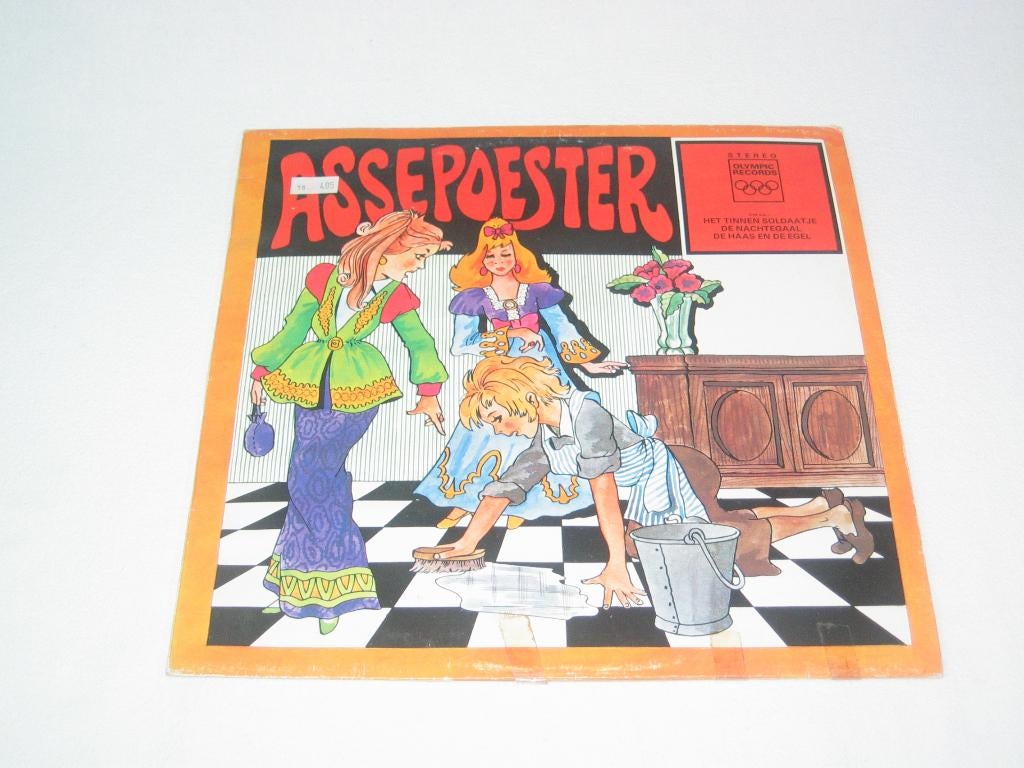 Vintage Kinder LP Sprookjes – Assepoester – Olympic Records, Ophalen of Verzenden, Gebruikt, Verhaal of Sprookje, 6 tot 9 jaar