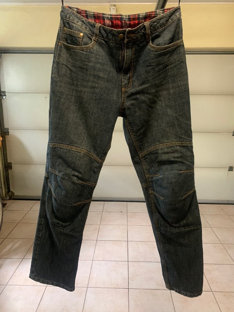 Motorbroek Richa jeans kevlar maat 32, Motoren, Kleding | Motorkleding, Ophalen