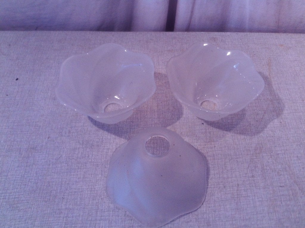 3 magnifiques abat-jour en verre - D3 et H8, Enlèvement ou Envoi, Comme neuf